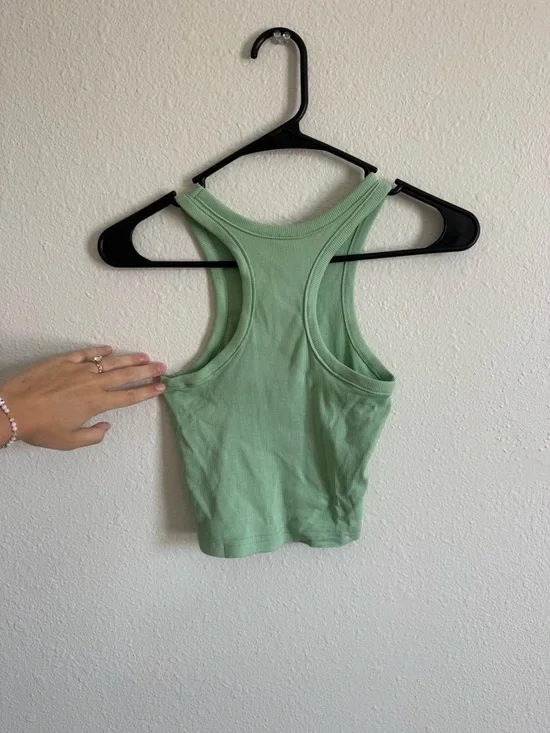 H&M Mint Green Ribbed Racerback Tank - Picture 3 of 3